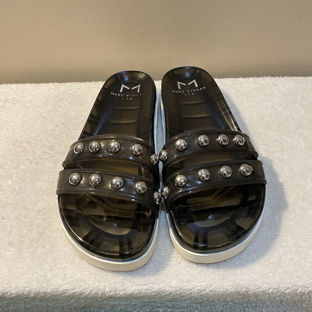 Marc Fisher LTD Womens 9 Trent Embellished Flats Slide Sandals Shoes‎ BHFO5675 - Picture 4 of 7